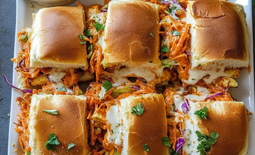 Buffalo Tofu Sliders