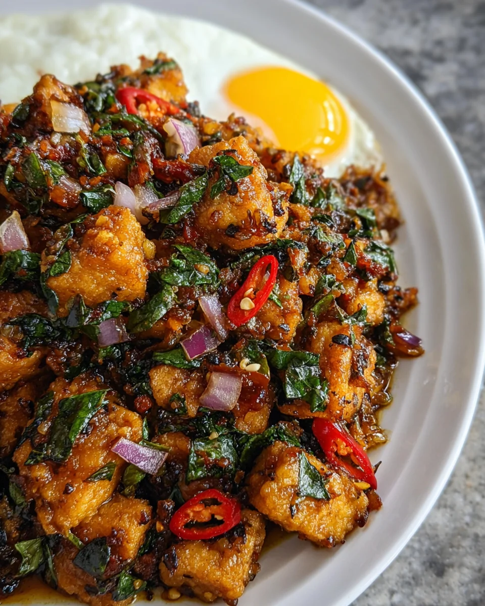 Thai Basil Tofu (Tofu Pad Krapow)